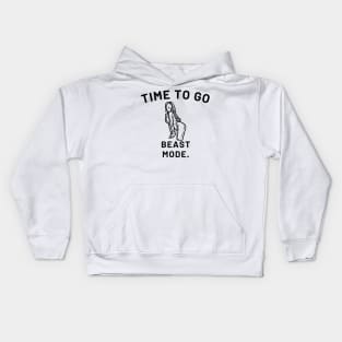 Time To Go Beast Mode Kids Hoodie